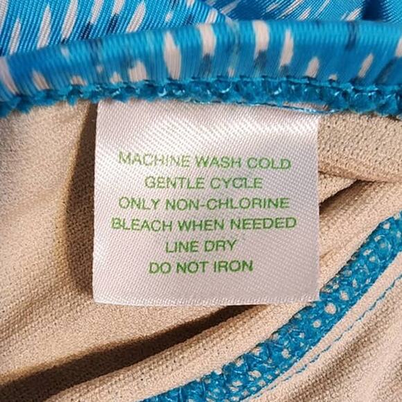 Garnet Hill Ruched Surplice Tankini Top Size 12 - Picture 7 of 10